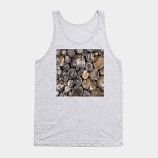 winter rustic scandinavian farmhouse firewood log Tank Top